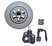 Pexorin Kit pompa olio pignone tamburo frizione, for Partner, 350 351 352 370 371 390 420 Parti di ricambio for motosega 530047061 530071259 Kit frizione