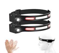 Pexorin Lampe Frontale LED Ricaricabile USB , Lampe Torche Frontale | Frontale In Esecuzione Puissante PORTATO Étanche Super Brillante, Phare À Capteur 5 Modalità Éclarage À 230 °, Pour Le