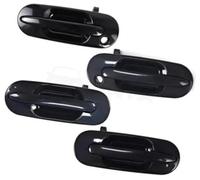 Pexorin Maniglia esterna sinistra destra nera for porta anteriore posteriore esterna esterna Kit 4 pezzi, for CR-V CRV 1997 1998 1999 2000 2001 Maniglia per porta interna