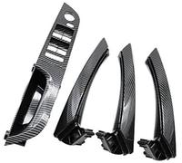 Pexorin Pannello bracciolo con maniglia for porta interna in fibra di carbonio for conducente sinistro, for, serie 3 E90 E91 316 318 320 325 328 Maniglia per porta interna(BLACK 37.5 B2 Set)