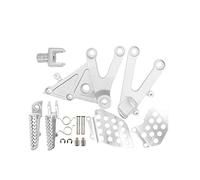 Pexorin Pedane anteriori for pilota CBR 600 RR 2003 2004 2005 2006 Staffa poggiapiedi Pedane CBR600RR Poggiapiedi Pedana posteriore per moto(Silver)
