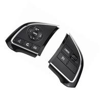 Pexorin Pulsante di controllo della velocità crociera dell'auto, for Fiat, for Fullback 2016 2017 Interruttore del volante multifunzione volume audio Ricambi auto Kit pulsanti al volante(BLACK Set 1)