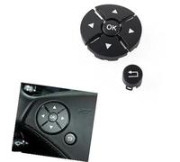 Pexorin Pulsanti di controllo dell'interruttore del pulsante volante multifunzione for auto, for Mercedes-Benz Classe S CL W221 W216 S300 S320 S400 S450 S500 Kit pulsanti al volante(Schwarz)
