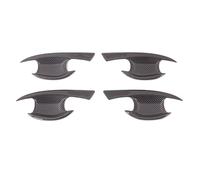 Pexorin RHD, for Kia, Ceed 3 Cee'd CEE D SW Proceed 2018-2021 Copertura maniglia portiera auto in fibra di carbonio Adesivo Accessori for lo styling copertura per maniglia portiera auto(BLACK Bowl)