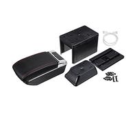 Pexorin Scatola bracciolo universale for auto a doppio strato 7 porte USB Scatola dei contenuti del negozio della console centrale con posacenere portabicchieri Bracciolo per auto