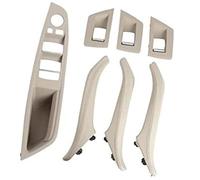 Pexorin Set di maniglie in pelle for porta interna sinistra destra for auto, for, serie 5 F10 F11 2010-2017 Maniglia per porta interna(Oyster)