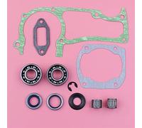 Pexorin Set guarnizioni marmitta cilindro carter, for Husqvarna 362 365 371 372, cuscinetto manovella paraolio rondella clip motosega sostituisci parte Kit cuscinetto albero motore motosega
