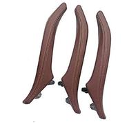 Pexorin Set maniglia porta interna in pelle passeggero sinistra destra, for, serie 5 F10 F11 F18 520i 523i 525i 528i 535i Maniglia per porta interna(Red Brown)
