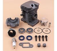 Pexorin Set motore paraolio cuscinetto cilindro pistone, for STIHL MS180 018 MS 180, parti motore motosega seghe foro 38 mm 11300201208 Kit cuscinetto albero motore motosega
