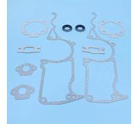 Pexorin Set paraolio guarnizione cilindro cilindro, for Husqvarna, 55 51 50, for Rancher, silenziatore di scarico motosega Base carb 501761802 Pezzo di ricambio Kit cuscinetto albero motore motosega