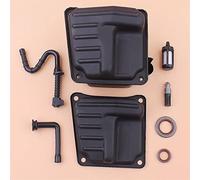 Pexorin Silenziatore di scarico, for STIHL MS440 MS460 044 046, coperchio anteriore kit guarnizioni linea filtro olio combustibile motosega 11128 140 0603 Kit cuscinetto albero motore motosega