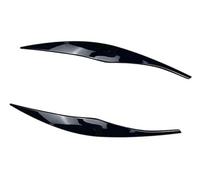 Pexorin Sopracciglia for fari, for Serie 3 E90 E91 320i 330i Berlina Touring 2005-2012 Sopracciglia for palpebre Palpebre copertura per palpebre dei fari delle auto(BLACK Gloss Black)