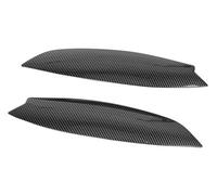 Pexorin Sopracciglia for fari, for VW, for Golf, 5 MK5, for GTI R 2005 2006 2007 Copri palpebre for fari cromati, 1 paio copertura per palpebre dei fari delle auto(BLACK Carbon Look)