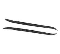 Pexorin Sopracciglio del faro, for E39 1997-2003 Copertura del sopracciglio del faro Para Coche Car Headlight Eyelid Eyebrow Trim copertura per palpebre dei fari delle auto(Schwarz)