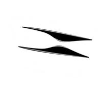 Pexorin Sopracciglio del faro, for Mondeo, for MK4 2007-2011 2012 2013s Copertura della palpebra Rivestimento protettivo Piano Black Auto copertura per palpebre dei fari delle auto