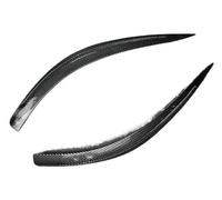 Pexorin Sopracciglio del faro, for Serie 5 E60 E61 520i 525i 530i 540i M5 2003-2010 Adesivi for coprifaro for lampada palpebra auto copertura per palpebre dei fari delle auto(BLACK Carbon Look)