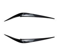 Pexorin Sopracciglio Faro Anteriore Auto Per X4, per X3, G01 G02 2018 2019 2020 2021 2 pezzi Gloss Black Faro Sopracciglia Auto Palpebre Coperchi Accessori in plastica Abs(Carbon Look)
