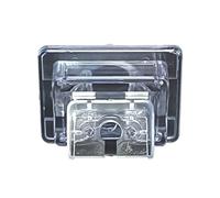 Pexorin Staffa for telecamera posteriore for auto, alloggiamento | for luci targa, per Mercedes-Benz W204 C180 C200 C280 C300 C350 2007-14