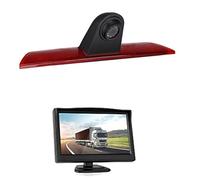 Pexorin Telecamera for retromarcia HD 720P con luci di stop e monitor, for Ford, Transit Jumbo, for F-150, F250 F350 MK 8 2014-2019 for Telecamera per la terza luce di stop dell'auto