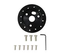 Pexorin Volante con mozzo da 0,5 pollici a 6 fori for garantire il distanziatore del boss dell'adattatore APC a 3 fori Mozzo del volante(Schwarz)