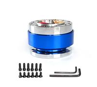 Pexorin Volante da corsa universale in alluminio Snap Off Mozzo a sgancio rapido Adattatore Boss Kit Volante sportivo for auto Mozzo del volante(Blue)