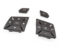 Pexorin W204 X204 W212 W156 W246 W207 W117 W218 Pulsante interruttore di controllo del menu volante dell'auto, for Classe CEA GLK sinistra e destra） Kit pulsanti al volante(Moka)