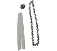 Pexorina Set catena per motosega Pignone in acciaio 186 mm Piastra guida | 230 mm 6 pollici Accessori di ricambio per sega, per Mini elettrica