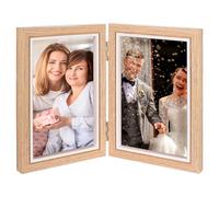 Peygre Cornice Foto 10x15 cm Legno con Vetro Resistente per Matrimonio e Ricordi Familiari