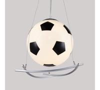 PEYNIR Lampadario a LED, lampadario decorativo creativo per cameretta dei bambini a forma di pallone da calcio, lampadario moderno da soffitto, luce E27*1, altezza regolabile