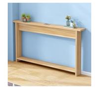 PEYNIR mobile dietro divano 80-150 cm Tavolino stretto e lungo per divano, dietro il con contenitore, sottile da ingresso, Tavolino consolle per soggiorno(Walnut,W125xD20xH65cm)