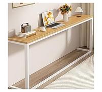 PEYNIR mobile dietro divano 80 90 100 cm Tavolino alto per divano, Stretto e lungo Ripiano sopra il termosifone per riporre oggetti e decorazioni, Soggiorno Corridoio(Walnut,L180xW25xH80cm)