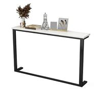 PEYNIR mobile dietro divano Mensola sopra il termosifone per riporre oggetti e decorare, tavolino sottile dietro il divano, scrivania consolle stretta per ingresso(White,L100xW15xH80cm)