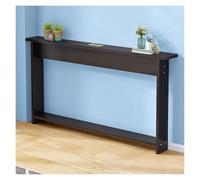 PEYNIR mobile dietro divano Slim Sofa Table Behind Couch Thin, 3.9/5.9/7.9 Inch Deep Narrow Console Desk for Entryway/Foyer/Hallway, Floor-standing Skinny Storage Shelf(Black,W33.5xD7.9xH25.6in)