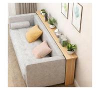 PEYNIR mobile dietro divano Tavolini da divano sottili, stretti e lunghi con contenitore, 20/15/10 cm ingresso corridoio consolle camera da letto(Walnut,90x15cm/35.4x5.9in)