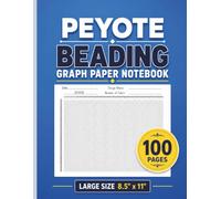 Peyote Stitch Beading Graph Paper Notebook: Large 8.5 x 11 Inches Peyote Beading Pattern Book for Seed Bead Design, Jewelry Making, Pattern Planning, and Bead Weaving with 100 pages