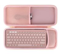 Peyyargo Custodia per Logitech Pebble 2 Combo (Rosa) | Custodia per Pebble Keys 2 K380s Tastiera e Pebble M350S Mouse, Custodia Rigida Eva, Astuccio rigido portatile