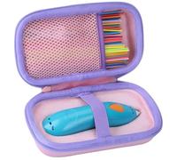 Peyyargo Duro Custodia protettiva compatibile con 3Doodler Start+ Essentials Set di Penna 3D (Rosa+Viola)