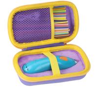 Peyyargo Duro Custodia Protettiva Compatibile con 3Doodler Start+ Essentials Set di Penna 3D (Viola+Giallo)