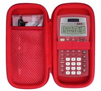 Peyyargo Duro Custodia protettiva compatibile con Texas Instruments TI 30X II/TI-30Xa/TI-30X Pro/TI-30 ECO RS FC/TI-30XIIB/TI College PLUS/TI-30X IIS/TI-30XS Calcolatrice Scientifica (Rosso)