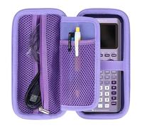 Peyyargo Duro Custodia protettiva compatibile con Texas Instruments TI-84 Plus CE-T/TI-Nspire CX II-T/TI-Nspire CX II-T CAS/TI-83 Premium CE/TI-82 Stats Calcolatrice Grafica (Viola)
