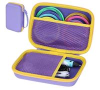 Peyyargo Duro Custodia protettiva compatibile con The Italian Home Penna 3D/MYNT3D Penna Super 3D/Filapen Penna 3D Premium/SCRIB3D P1 penna 3D (Viola+Giallo)