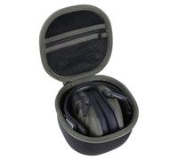 Peyyargo Duro Custodia Protettiva Compatibile con Walker's Game Ear Razor Slim/PROHEAR 066/030 Protettori Auricolari da Tiro (Nero + Verde militare)