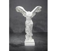 PEYZCNOK Statua della dea greca dea della vittoria alata, 14 x 9,9 x 7,4 cm, mitologia greca, dea classica, in resina, statua per casa e ufficio, statuette da collezione, regalo artistico, bianco