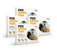 Pezz Test dei vermi PCR cane in confezione da 4 | 9 vermi e parassiti più comuni | Giardia, tenie, nematodi, anchilostomi, vermi cardiaci e polmonari ecc. | Spedizione gratuita in laboratorio