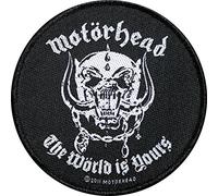 Pezza in tessuto, logo cucito, motivo: Motörhead - The World is Yours