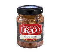 PEZZETTI DI TONNO SALATO DRAGO IN OLIO DI OLIVA 6 BOCCE IN VETRO GR 100 CONSERVE
