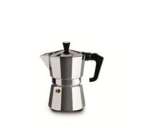 PEZZETTI, Italexpress Caffettiera 1 Tazza in Alluminio, Manico Ergonomico Resistente al Calore, Guarnizione in Silicone Alimentare, Per Piani a Gas No Piano Induzione