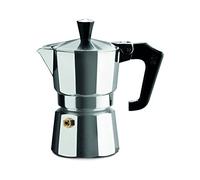 PEZZETTI, Italexpress Caffettiera 2 Tazze in Alluminio, Manico Ergonomico Resistente al Calore, Guarnizione in Silicone Alimentare, Per Piani a Gas No Piano Induzione