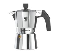 PEZZETTI, Italexpress Caffettiera 6 Tazze in Alluminio, Manico Ergonomico Resistente al Calore, Guarnizione in Silicone Alimentare, Per Piani a Gas No Piano Induzione
