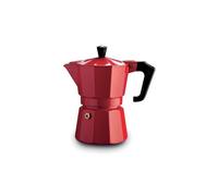 Pezzetti 1361V Caffettiera Moka Caffè 3 Tazze Italexpress Alluminio Rosso